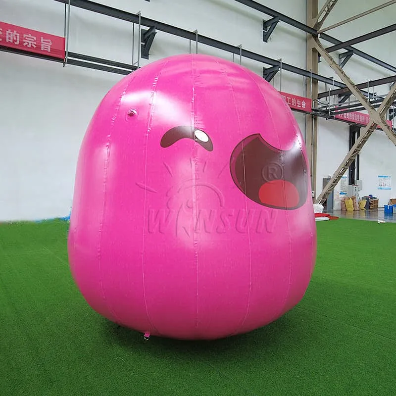 Air-Sealed Pink Slime Character for Outdoor Events